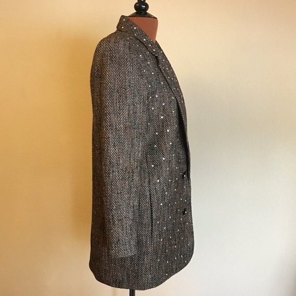 Vintage 80's CRISCIONE Rhinestone Embellished Jacket Blazer 🕺💎 - Picture 7 of 14